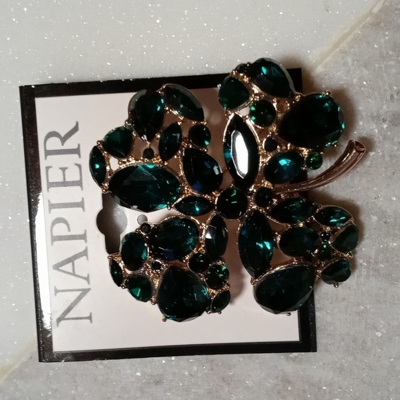 NWT Napier 4 leaf clover brooch - Picture 1 of 3